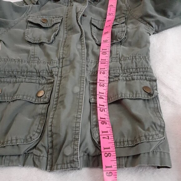 Joe Fresh Girls Army Green Military Jacket Size Small - Picture 10 of 10